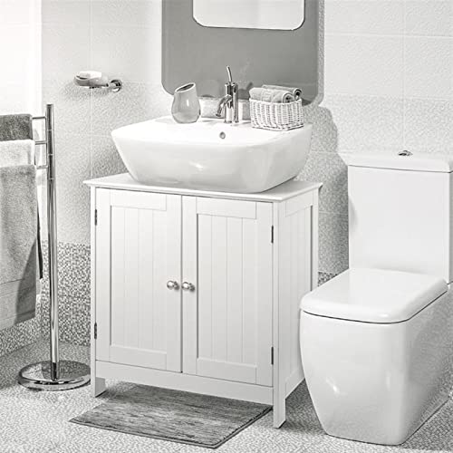 IRDFWH Two-Door Bathroom Vanity Cabinet Wash Basin Cabinet Multifunctional Storage Shelf Basket Kitchen Bathroom Accessories