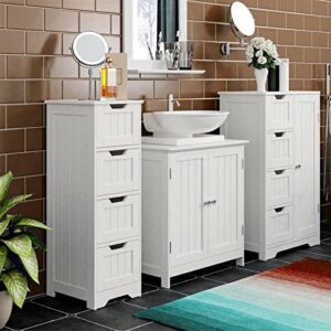 IRDFWH Two-Door Bathroom Vanity Cabinet Wash Basin Cabinet Multifunctional Storage Shelf Basket Kitchen Bathroom Accessories