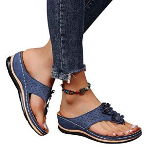 JMMSlmax Platform Wedge Sandals for Women Dressy Summer Wide Women Comfy Sandal Low Heel Sandals for Women Dressy Comfortable