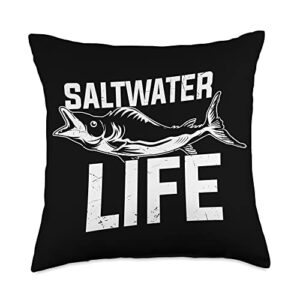 check out my fishing shirts father's day fisherman funny fish throw pillow, 18x18, multicolor