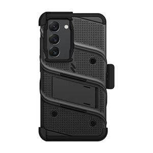 ZIZO Bolt Bundle for Galaxy S23 Case with Screen Protector Kickstand Holster Lanyard - Black