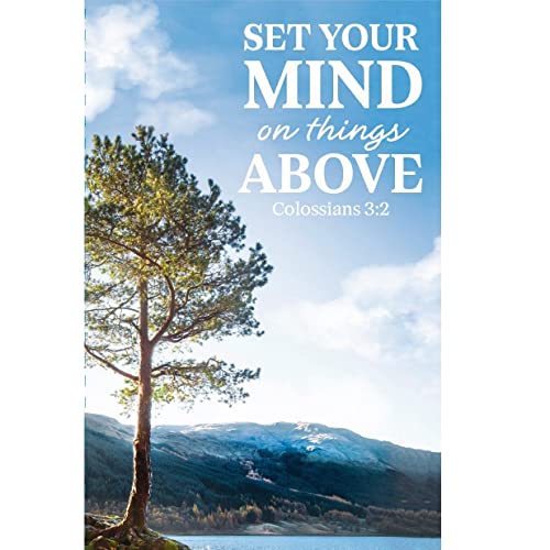 Colossians 3:2 Set Your Mind Church Bulletins, 100 Count