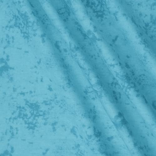 Mook Fabrics Flannel Snuggy PRT Marble, Aqua