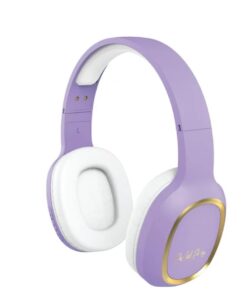 packed party wireless pink bluetooth headphones (purple)