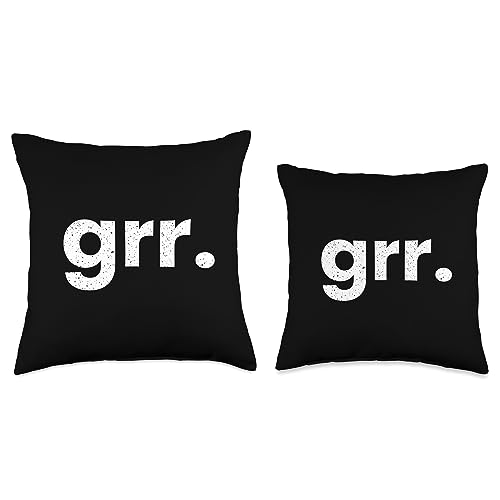 Airport Codes Tees Grand Rapids Michigan Airport Code List GRR Throw Pillow, 16x16, Multicolor