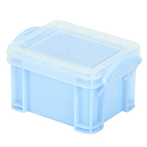 latulipo Compact Storage Solution - 12pc Plastic Snack Containers with Lids for Candy Cookies & More Lightweight & Portable Blue Storage Boxes