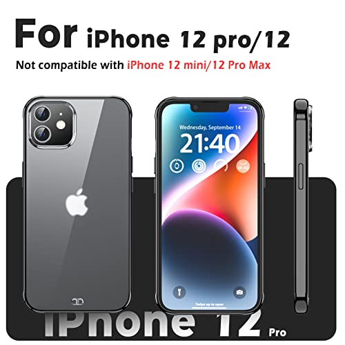 ORIbox Case Compatible with iPhone 12 Case and iPhone 12 Pro Case, Translucent Matte case with Soft Edges, Lightweight & Case Compatible with iPhone 11 Case, with 4 Corners Shockproof Protection
