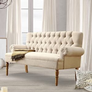 rosevera celino para sala love seats furniture sofa in a box long couches for living room settee loveseat, standard, natural