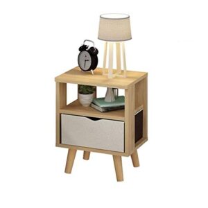 SJYDQ Simple Bedside Table Cabinet Bedroom Locker, Economical Nordic Mini Bedroom Bedside Table Locker