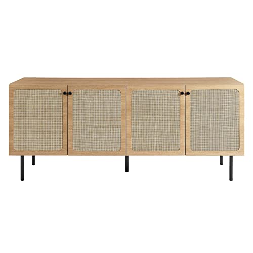 Modway Chaucer Modern Wood Grain Buffet Table Sideboard in Oak