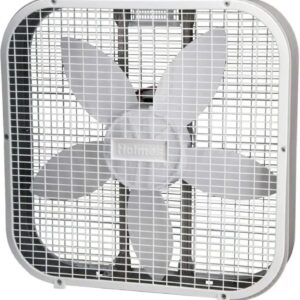 HOLMES 20-Inch Classic Box Fan with 3 Speeds (White) B20200 (Renewed)