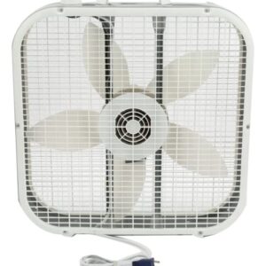 HOLMES 20-Inch Classic Box Fan with 3 Speeds (White) B20200 (Renewed)