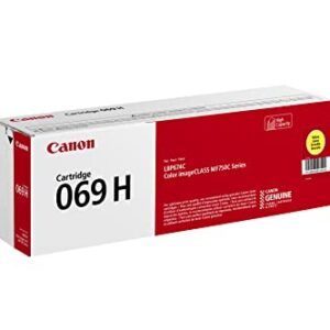 Canon 069 Yellow Toner Cartridge, High Capacity, Compatible to MF753Cdw, MF751Cdw and LBP674Cdw Printers