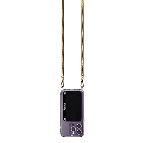 Keebos Crossbody Phone Case with Convenient Detachable Chain and Cardholder Wallet for iPhone 11 Pro Max Gold