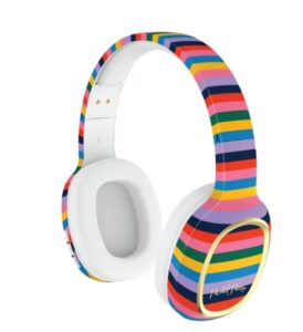 packed party wireless bluetooth headphones (stripes)