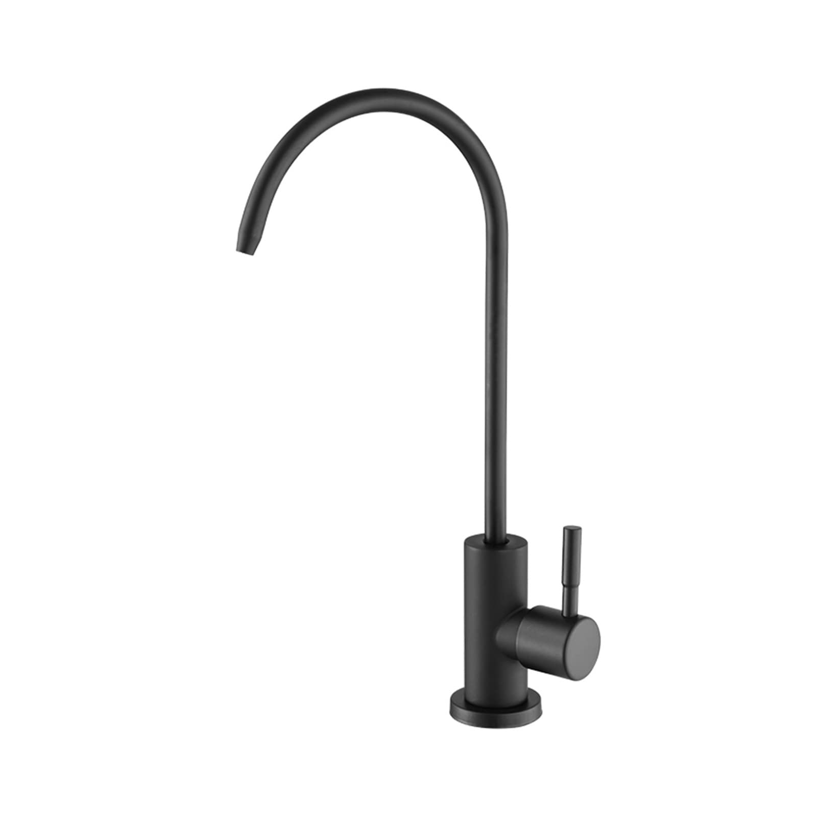 1/4"Kitchen Faucets Direct Drinking Tap Water Purifier Faucet for Kitchen Sink Drinking Water Anti-Osmosis Purifier tapSUS304 ( Color : Black )