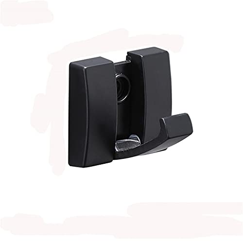 EYHLKM Coat Hooks for Wall Solid Aluminum Heavy Duty Conceal Folding Coat Hat Scarf Bag Towel Key Hook Retractable Black Single Hook ( Color : D , Size : As The Picture Shows )