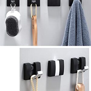 EYHLKM Coat Hooks for Wall Solid Aluminum Heavy Duty Conceal Folding Coat Hat Scarf Bag Towel Key Hook Retractable Black Single Hook ( Color : D , Size : As The Picture Shows )