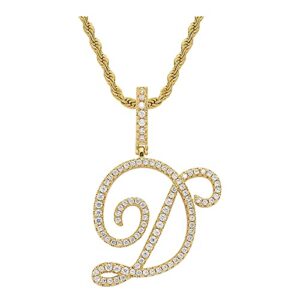 ditudo chain necklace jewelry pendant diamond chain pendant letter hip women's womens long fashion