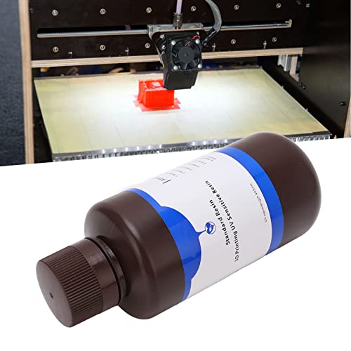 Photopolymer Resin, 3D Printer Resin High Toughness 405nm Wavelengh Quick Curing Better Effect 500g LCD DLP for Model(Grey)