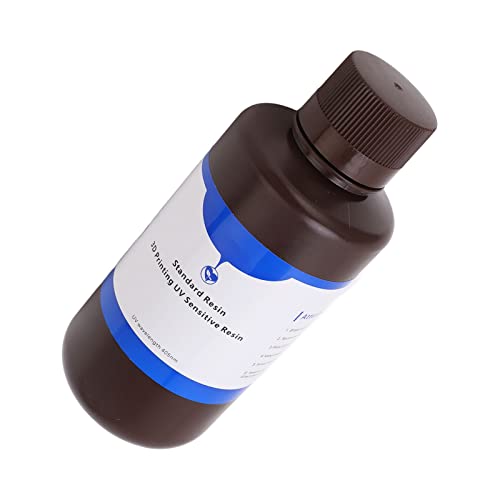 Photopolymer Resin, 3D Printer Resin High Toughness 405nm Wavelengh Quick Curing Better Effect 500g LCD DLP for Model(Grey)