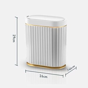 N/A 7L Smart Sensor Trash Trash Bin Home Electronic Kitche Rubbish Bin Toilet Waterproof Narrow Storage Bucket