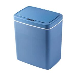 n/a automatic sensor induction trash can home rubbish cans kitchen bathroom electric type touch waste bin paper dustbin bucket ( color : blue , size : as the picture shows )
