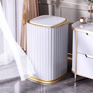 N/A Automatic Sensor Dustbin Intelligent Trash Can Smart Sensor Electric Waste Bin Home Rubbish Can for Kitchen Bathroom ( Color : OneColor , Size : 15L )