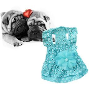 cat flower dresses - costume costumes dog skirt l gauze tutu small dogs dress- cats for color summer random dress cotton size puppy pet lace cute spring floral apparel