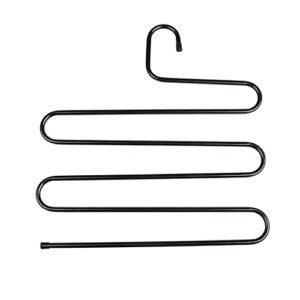 iuljh s shape anti-slip pants hanger hanger space saver hanger locker for hanging clothes pants scarf towel tiel