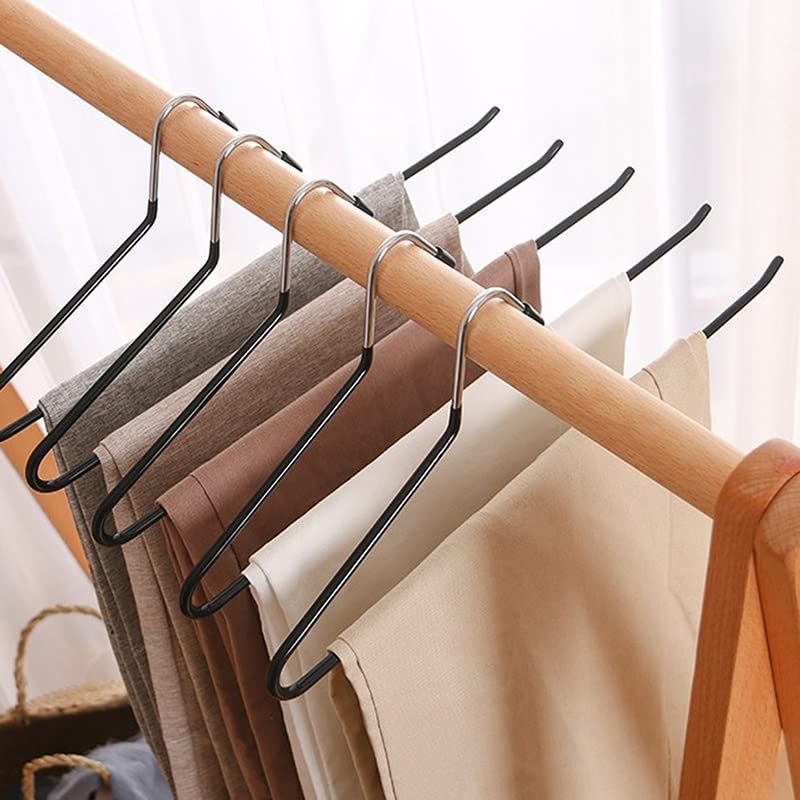 IULJH Metal Opening Seamless Hanger Household Bold Thickening Trousers Rack Z-Shaped Trousers Rack Household Storage Supplies