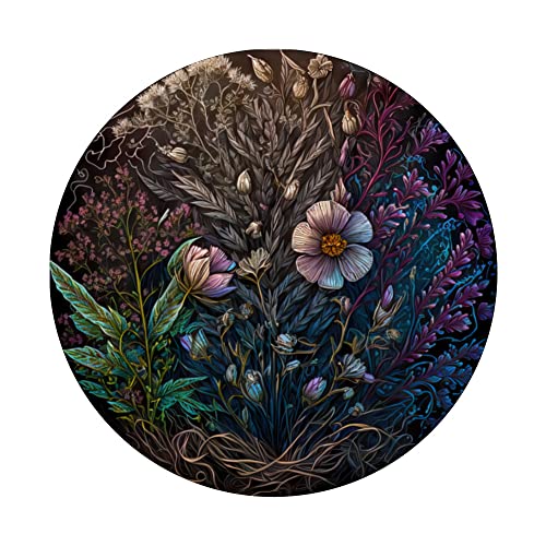 Floral Plant Wild Flowers Blossoms Garden Botanical Foliage PopSockets Swappable PopGrip