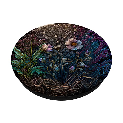 Floral Plant Wild Flowers Blossoms Garden Botanical Foliage PopSockets Swappable PopGrip