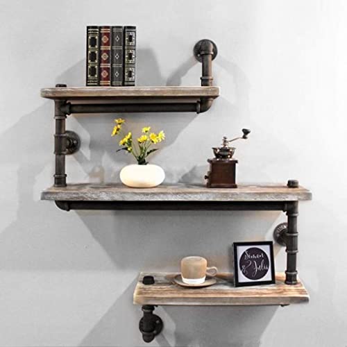 TJLSS Living Room Shelf - Hanging Cube Floating Shelves Vintage Floating Shelves, Retro Wall Shelf, Bathroom Organizer, Industrial Storage Rack