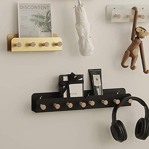 TJLSS Wall Mount Coat Hook, 4 Hooks Coat Hangers Rack Robe Hat Clothes Hook Wall Coat Rack Hooks