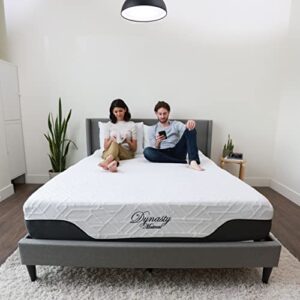 dynastymattress essential 12 inch king size cooling gel memory foam mattress bed extra firm