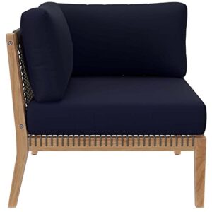 Modway Clearwater Love Seats, Loveseat, Gray Navy