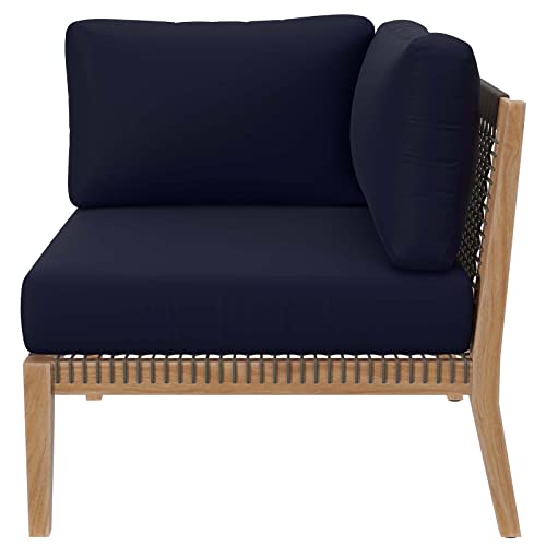 Modway Clearwater Love Seats, Loveseat, Gray Navy