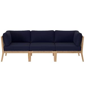 modway clearwater sofas, gray navy