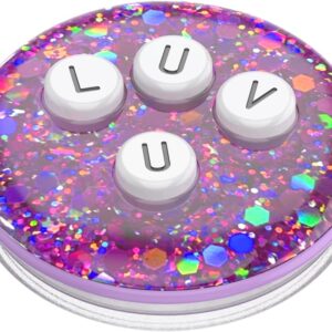 ​​​​PopSockets Phone Grip with Expanding Kickstand, Graphic PopGrip - Alphabet Soup LUV