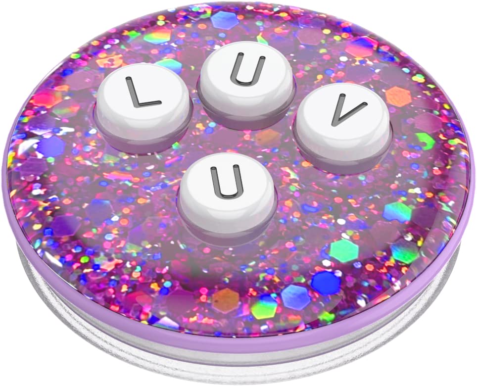 ​​​​PopSockets Phone Grip with Expanding Kickstand, Graphic PopGrip - Alphabet Soup LUV