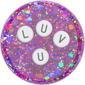 ​​​​PopSockets Phone Grip with Expanding Kickstand, Graphic PopGrip - Alphabet Soup LUV