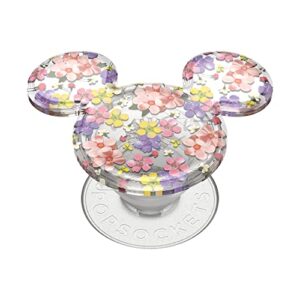​​​​popsockets phone grip with expanding kickstand, popsockets for phone, disney, mickey earridescent - cascading flowers