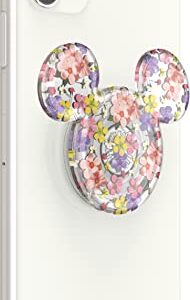 ​​​​PopSockets Phone Grip with Expanding Kickstand, PopSockets for Phone, Disney, Mickey Earridescent - Cascading Flowers