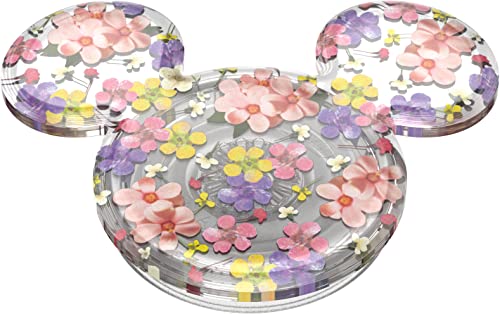 ​​​​PopSockets Phone Grip with Expanding Kickstand, PopSockets for Phone, Disney, Mickey Earridescent - Cascading Flowers