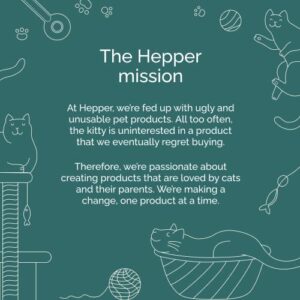 Hepper Stick Catnip Cat Kicker Toy - Durable 100% Organic American Catnip Bag - Minimalist Cat Toys/Kitten Toys for Indoor Cats, Cat Supplies for Indoor Cats, Cat Products for Cats with Cat Nip