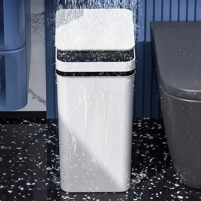 XBWEI Can Automatic Sensor Garbage Bin Waterproof Dustbin for Kitchen Bathroom Trash Can Smart Home Wastebasket ( Color : E , Size : 1 )