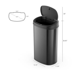 XBWEI Motion Sensor Kitchen Garbage Can Stainless Steel Trash Cans ( Color : D , Size : 1 )