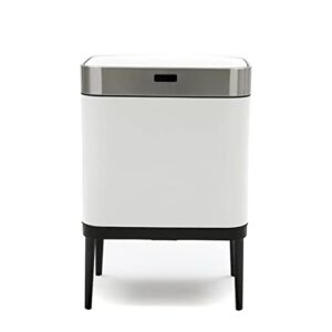 xbwei stainless steel trash can automatic kitchen cabinet storage household cleaning tools garbage bin sensor bin