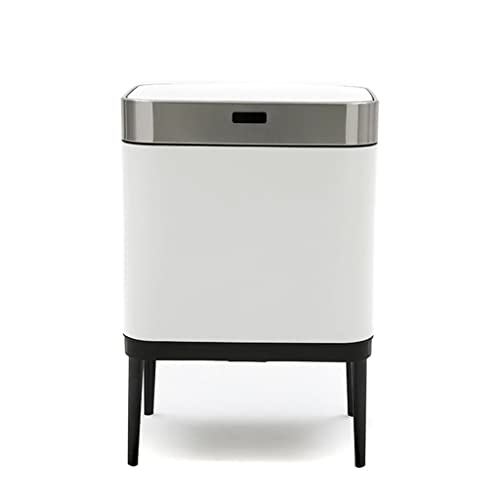 XBWEI Stainless Steel Trash Can Automatic Kitchen Cabinet Storage Household Cleaning Tools Garbage Bin Sensor Bin